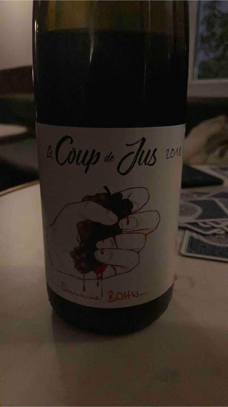 Coup de jus - Domaine Bohn - Bernard & Arthur Bohn -2020