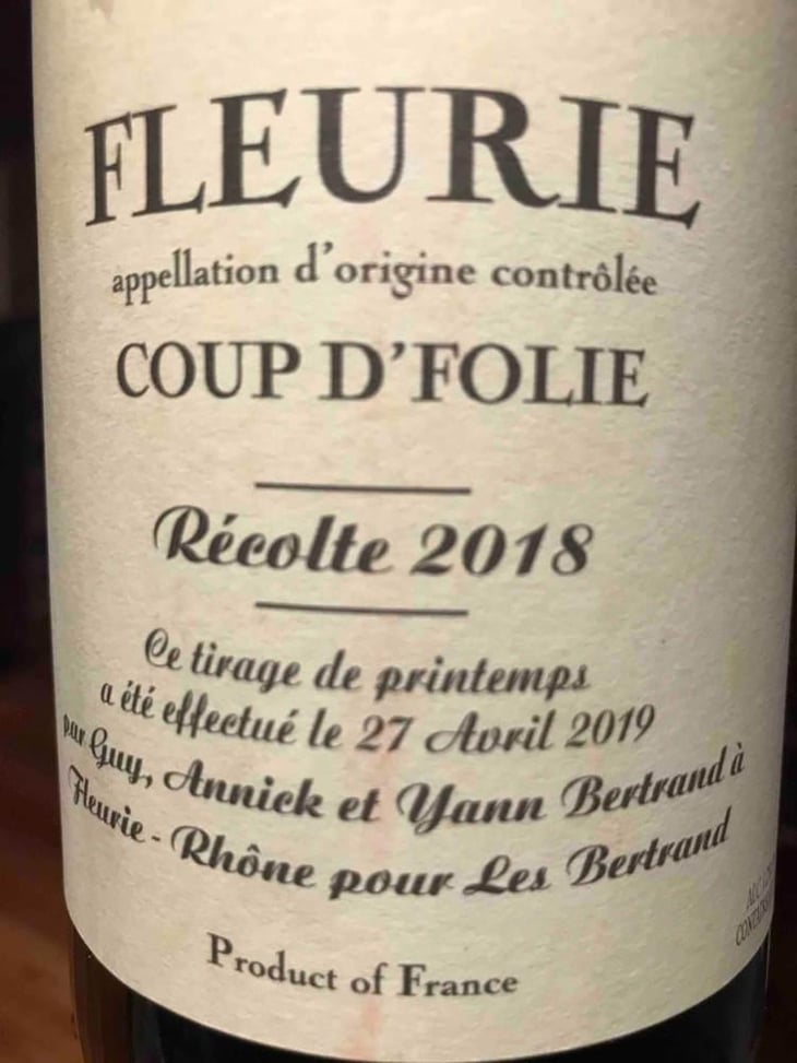 Coup D’folie - Les Bertrand - Guy, Annick & Yann Bertrand -2020