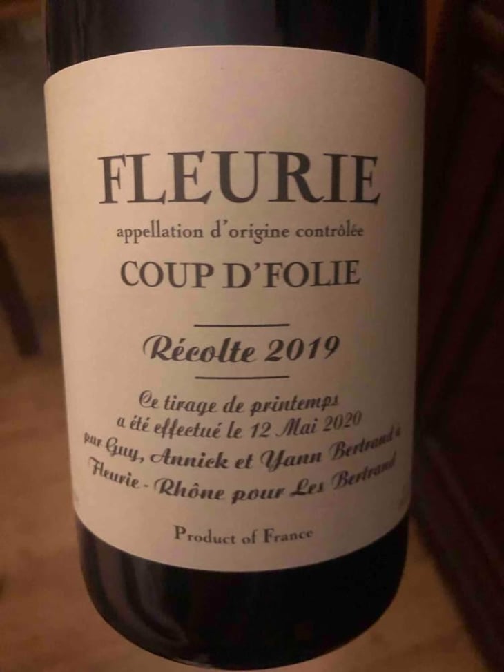 Coup D’folie - Les Bertrand - Guy, Annick & Yann Bertrand -2020