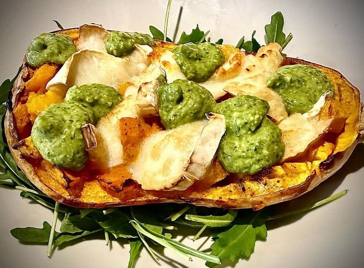 Courge Rôtie, Fromage De Chèvre Et Pesto - Hibou - 789936