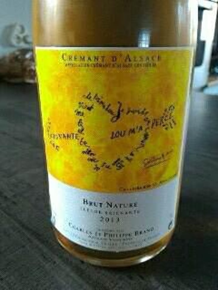 Crémant Brut Nature Flèche Saignante - Domaine Brand & Fils - Philippe Brand 