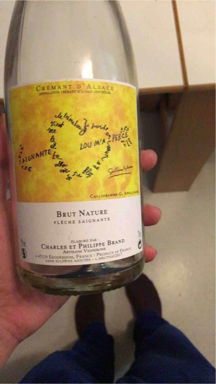 Crémant Brut Nature Flèche Saignante - Domaine Brand & Fils - Philippe Brand 
