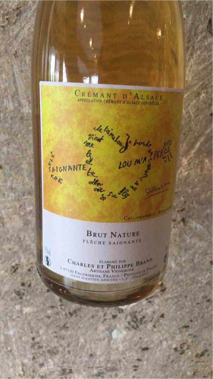 Crémant Brut Nature Flèche Saignante - Domaine Brand & Fils - Philippe Brand 