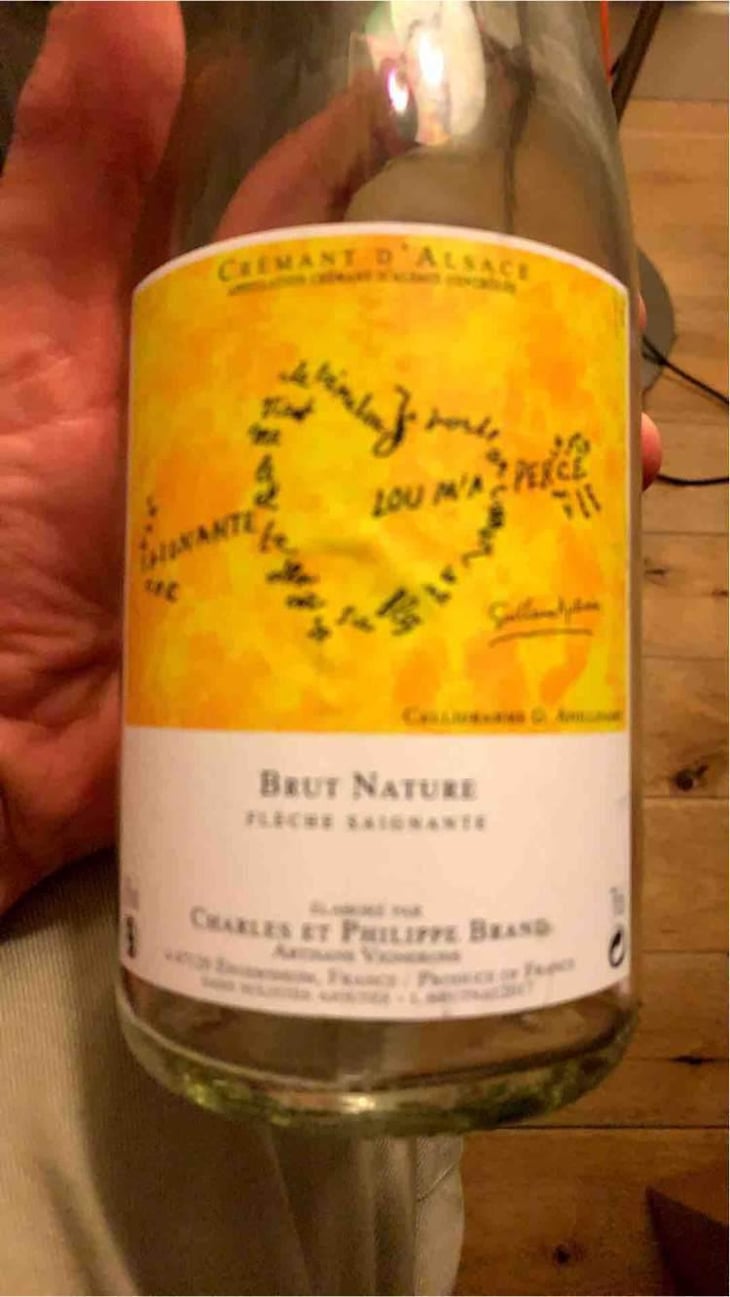 Crémant Brut Nature Flèche Saignante - Domaine Brand & Fils - Philippe Brand 
