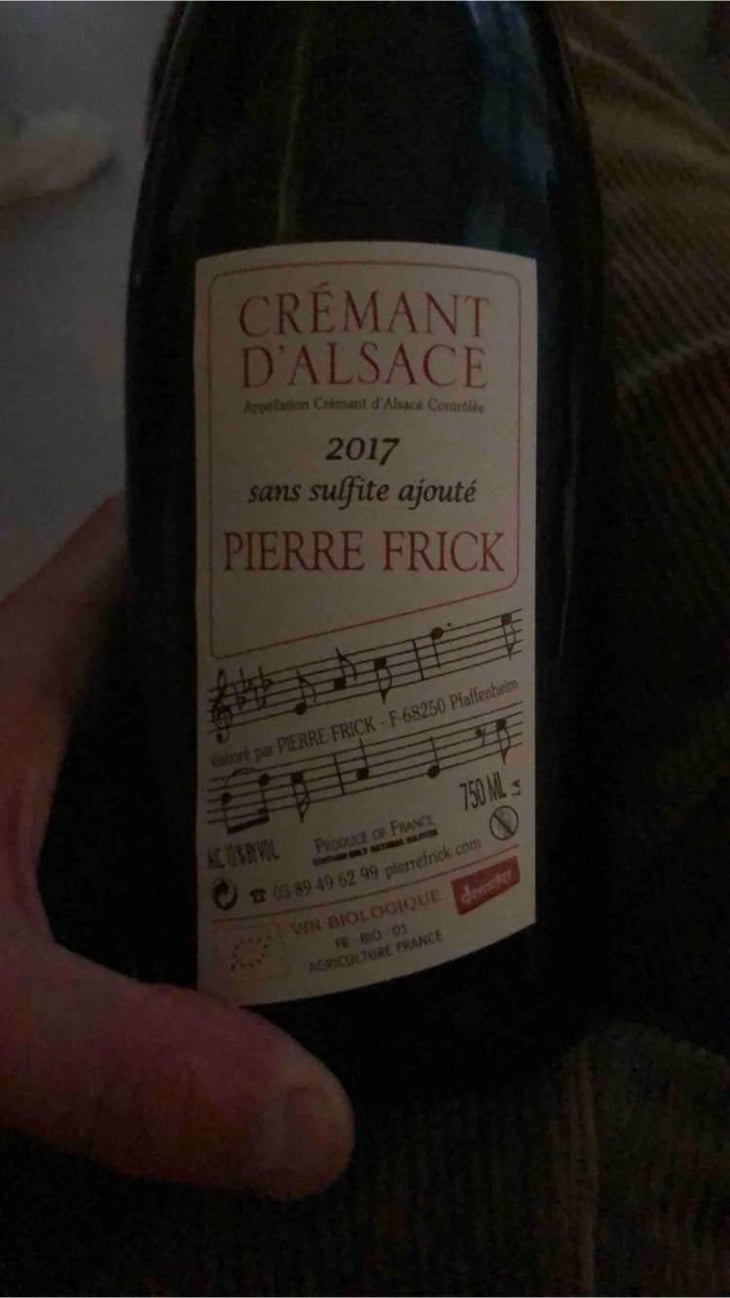 Crémant D’Alsace Riesling - Domaine Pierre Frick - Jean-Pierre, Chantal et Thomas Frick 