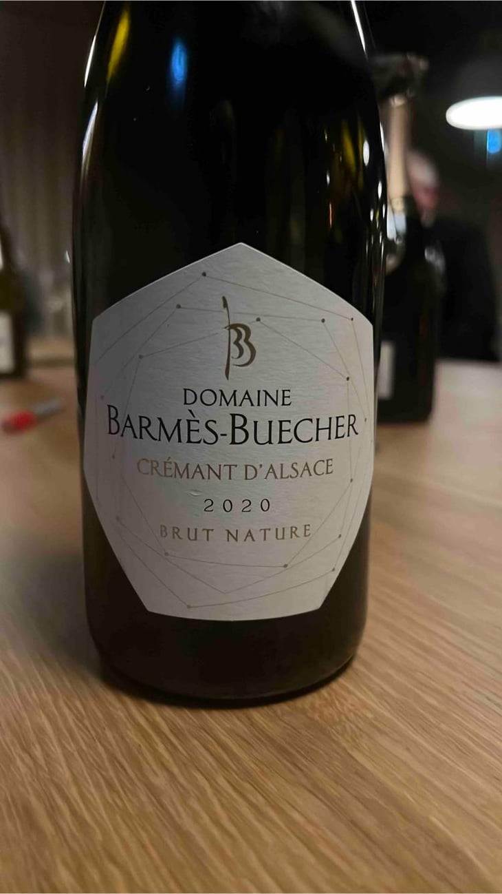 Crémant d'Alsace Brut Nature - Domaine Barmès-Buecher - Geneviève, Maxime & Sophie Barmès -2020