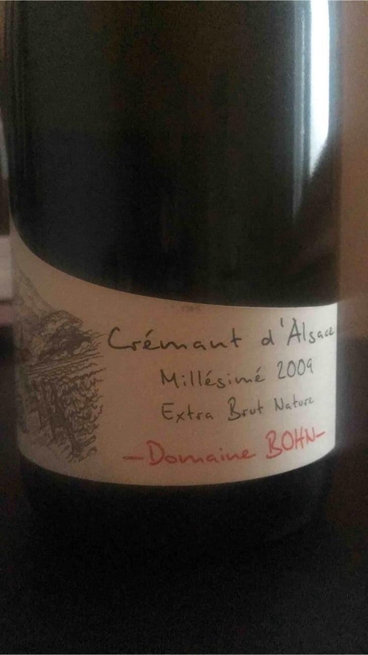 Crémant d'Alsace Millésimé Extra Brut Nature - Domaine Bohn - Bernard & Arthur Bohn 