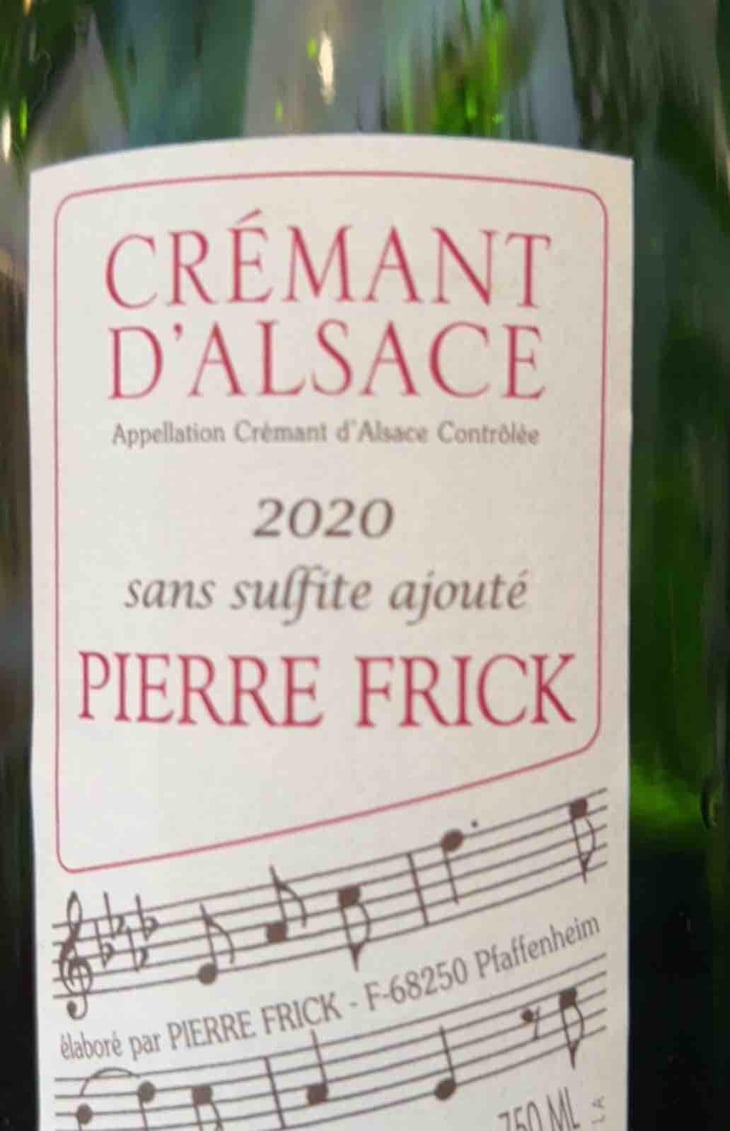 Crémant D’Alsace Riesling - Domaine Pierre Frick - Jean-Pierre, Chantal et Thomas Frick 
