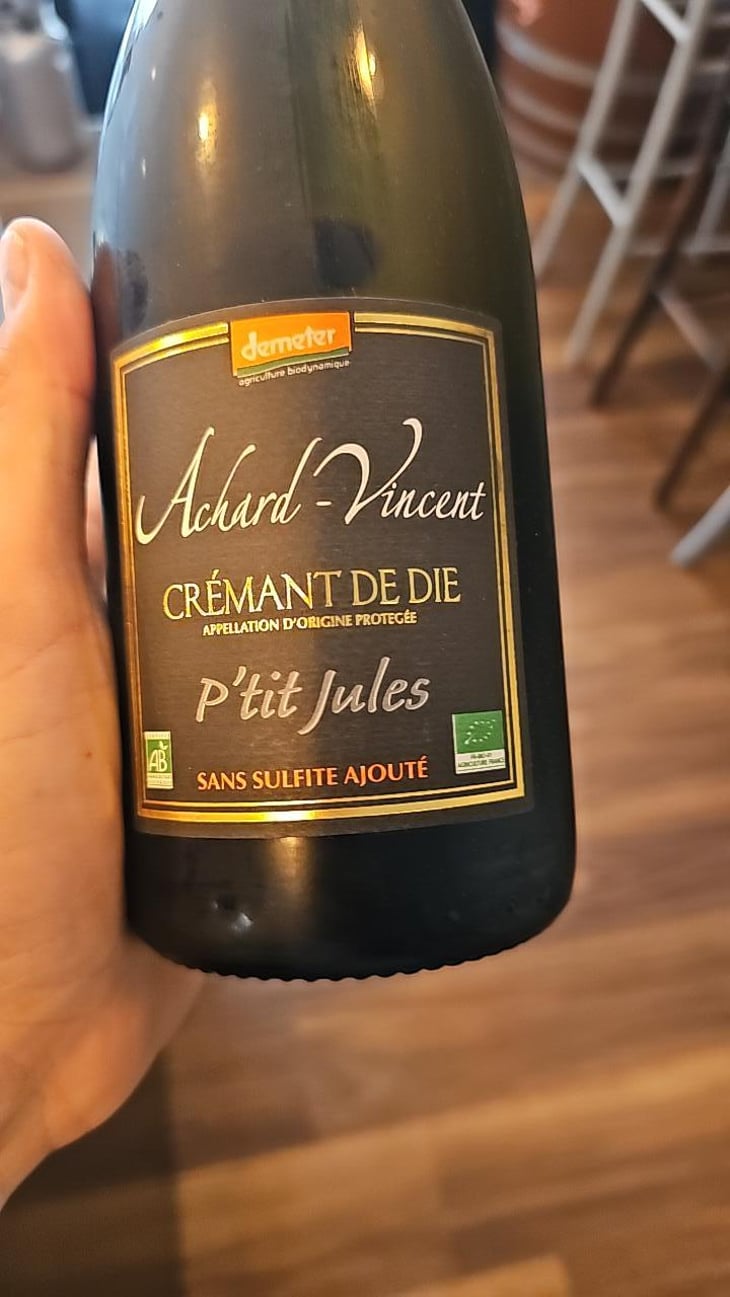 Crémant de Die P'tit Jules - Achard-Vincent - Thomas Achard 