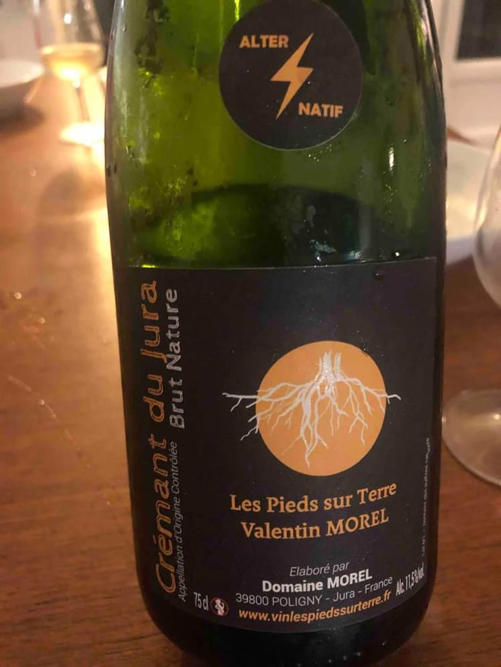 Crémant du Jura Brut Nature - Les Pieds Sur Terre - Valentin Morel 