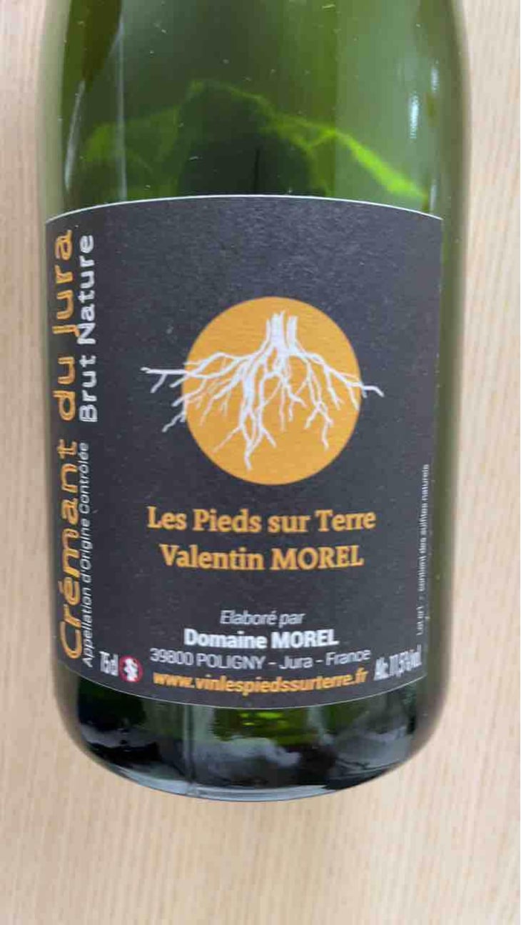 Crémant du Jura Brut Nature - Les Pieds Sur Terre - Valentin Morel 