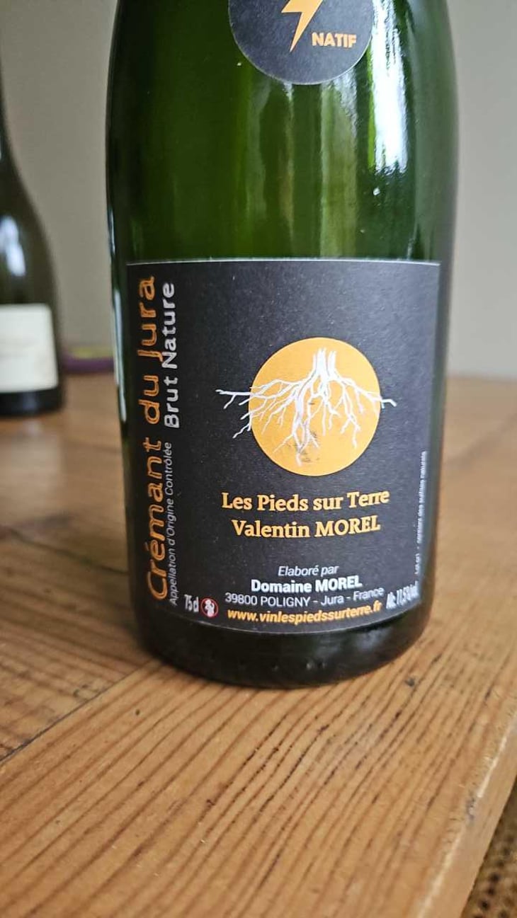 Crémant du Jura Brut Nature - Les Pieds Sur Terre - Valentin Morel 