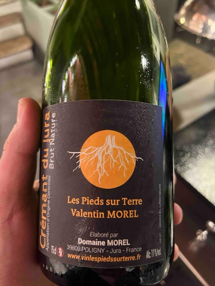 Crémant du Jura Brut Nature - Les Pieds Sur Terre - Valentin Morel 