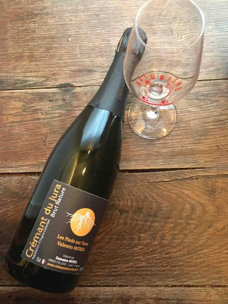 Crémant du Jura Rosé - Les Pieds Sur Terre - Valentin Morel 