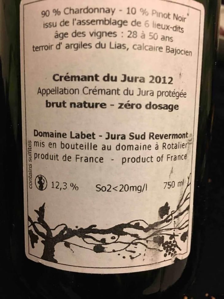 Les Turbulents - Crémant du Jura - Domaine Labet - Julien, Charline & Romain Labet 