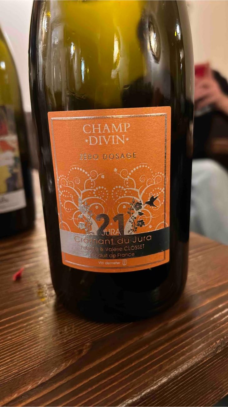 Cremant Du Jura, Zero Dosage - Champ Divin - Fabrice & Valérie Closset 