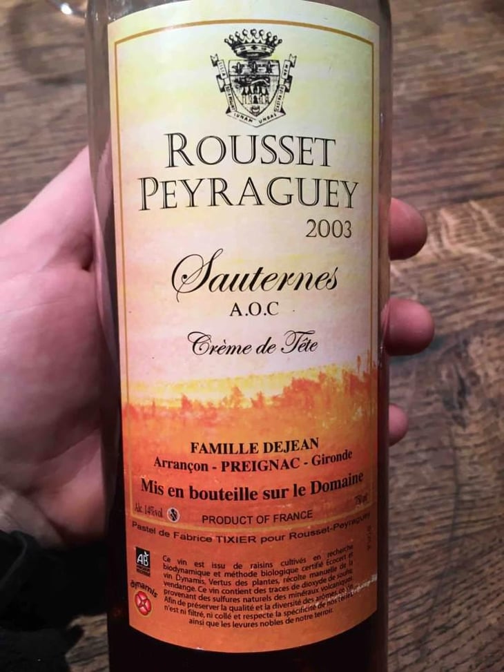 Crème de Tête - Rousset-Peyraguey - Alain Dejean 