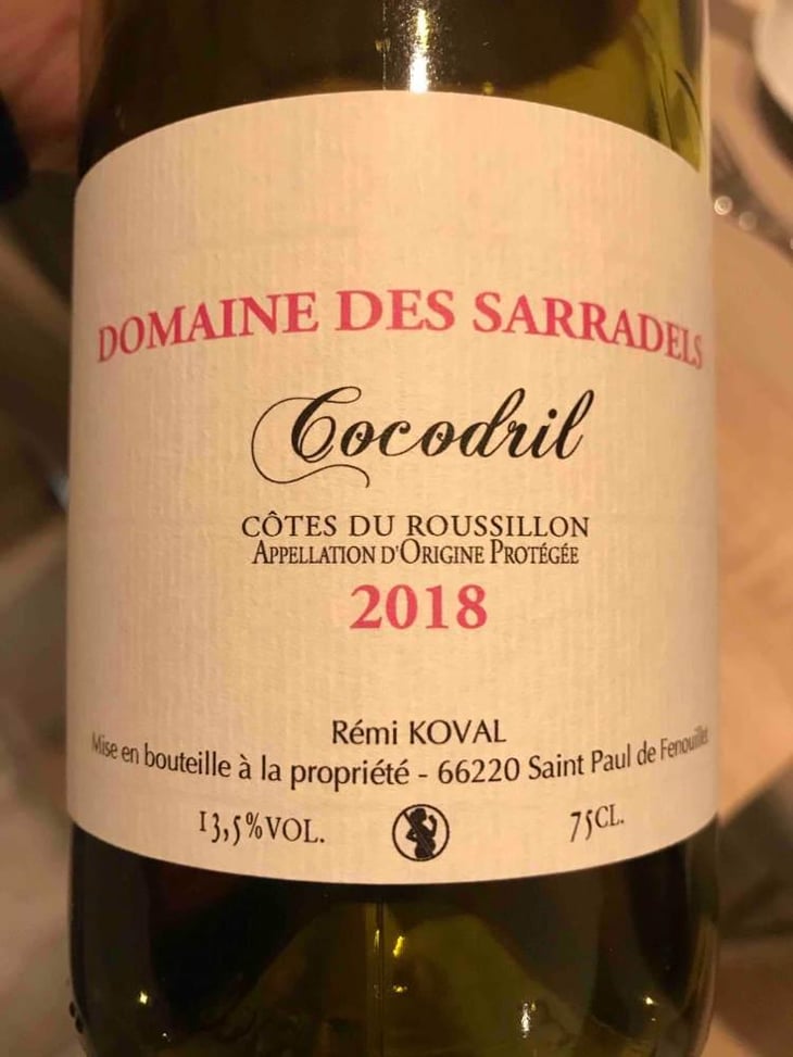 Cocodril - Domaine des Sarradels - Rémi Synadinos Koval 