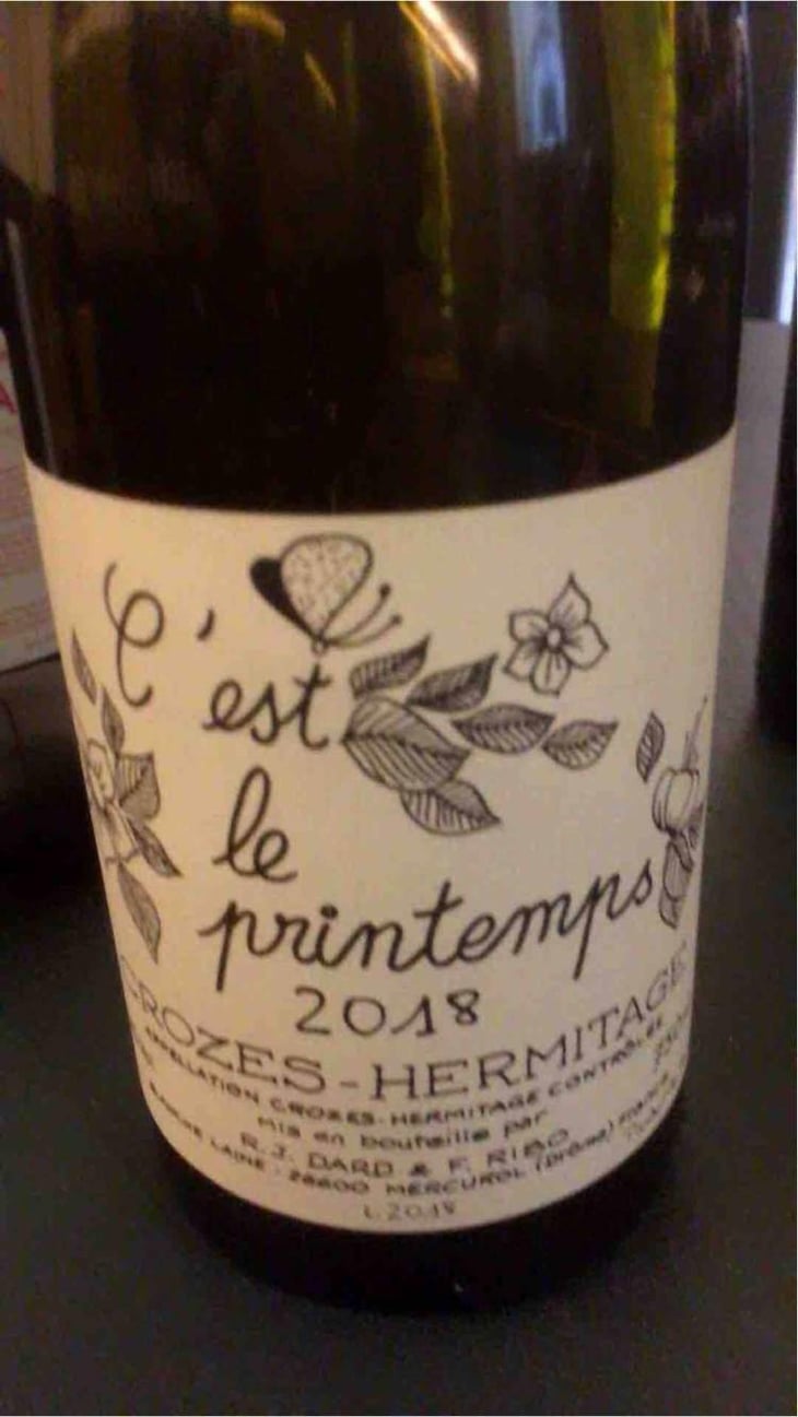 Crozes-Hermitage - 'C'est le Printemps" - Dard & Ribo - René-Jean Dard & François Ribo 