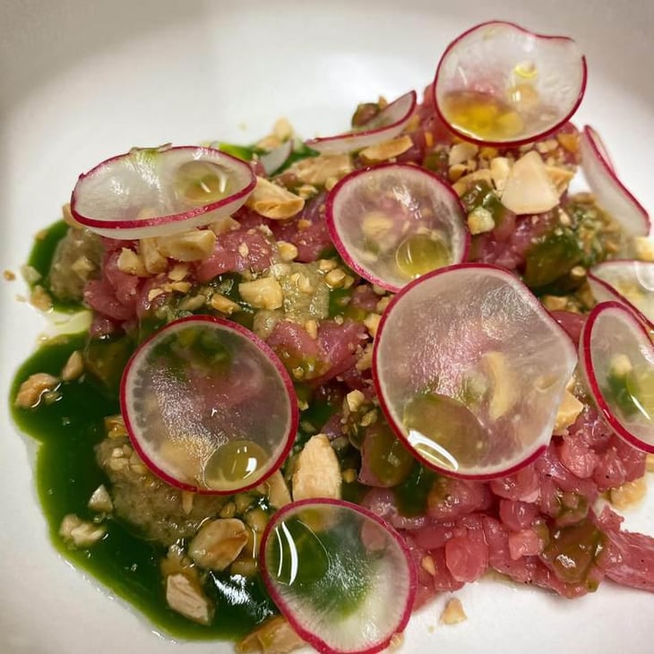 Crudo Di Manzo, Ostriche, Mandorle E Ravanelli - Luce Ristorante - 362413