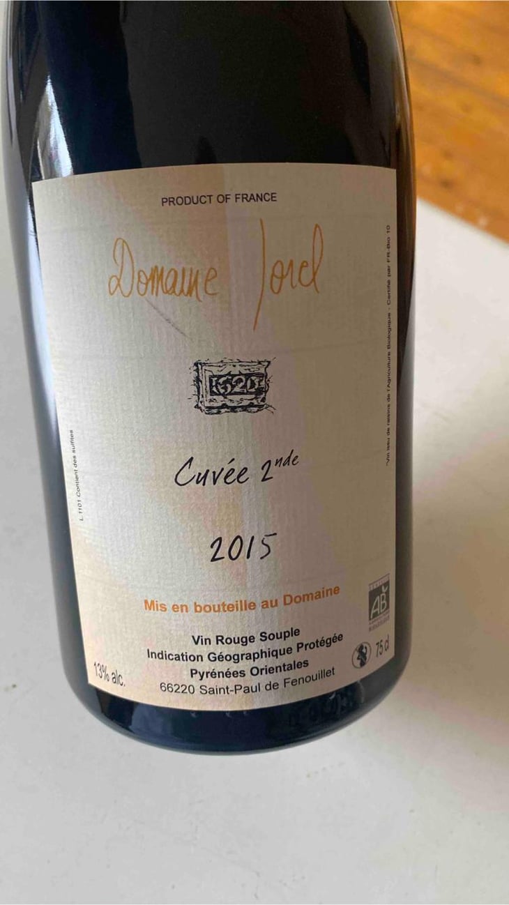 Cuvée 2nde - Domaine Jorel - Manuel Jorel 