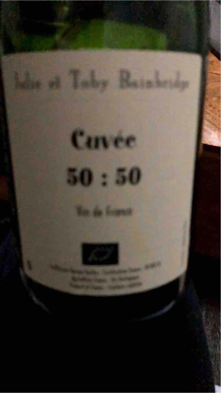 Cuvee 50:50 - Bainbridge & Cathcart - Toby & Julie Bainbridge 