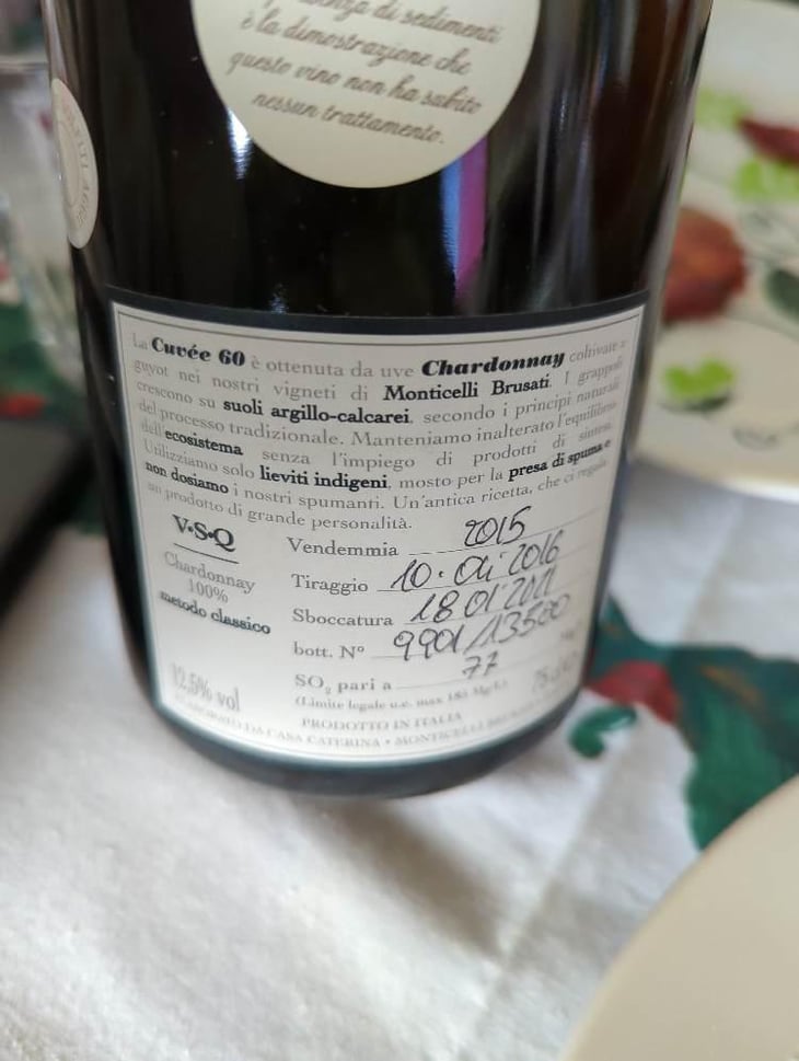 Cuvée 60 Brut Nature - Casa Caterina - Aurelio & Emilio del Bono 