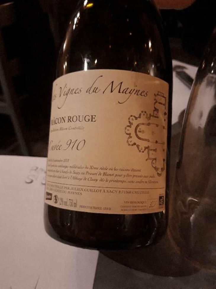 Cuvée 910 - Clos des Vignes du Maynes - Julien Guillot 