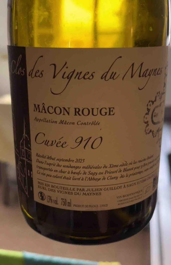 Cuvée 910 - Clos des Vignes du Maynes - Julien Guillot 