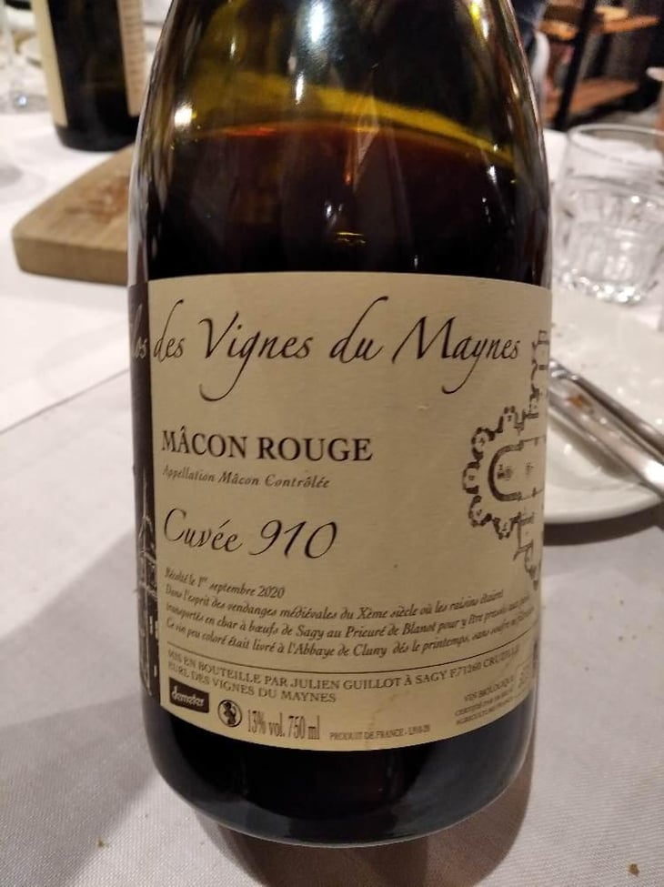 Cuvée 910 - Clos des Vignes du Maynes - Julien Guillot 