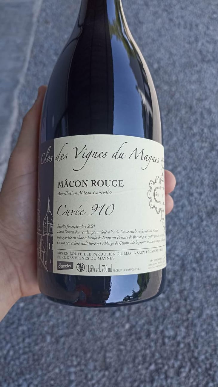 Cuvée 910 - Clos des Vignes du Maynes - Julien Guillot 