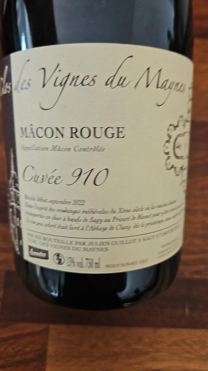 Cuvée 910 - Clos des Vignes du Maynes - Julien Guillot 