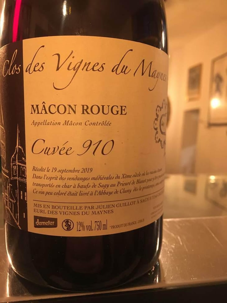 Cuvée 910 - Clos des Vignes du Maynes - Julien Guillot 