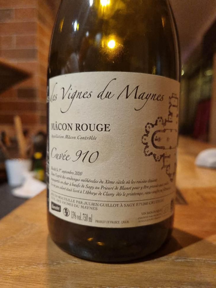 Cuvée 910 - Clos des Vignes du Maynes - Julien Guillot 