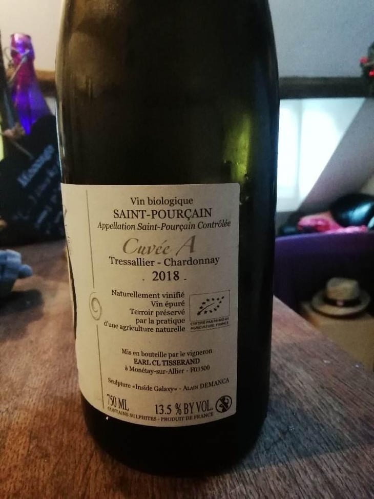 Cuvée « A », Dans L'Absolu - Vignoble des Vernusses - Loren PETIT -2022