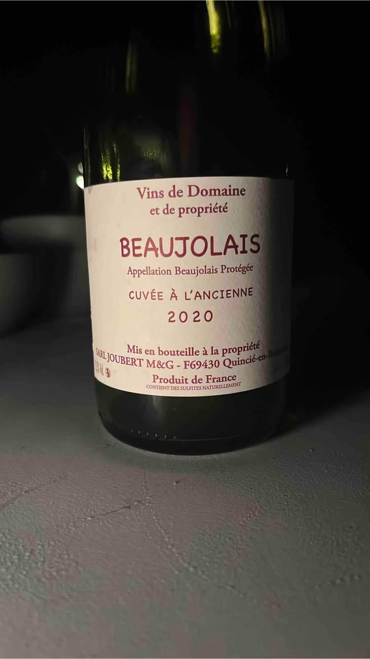 Cuvée à l'Ancienne - Domaine Marcel Joubert - Carine Joubert 