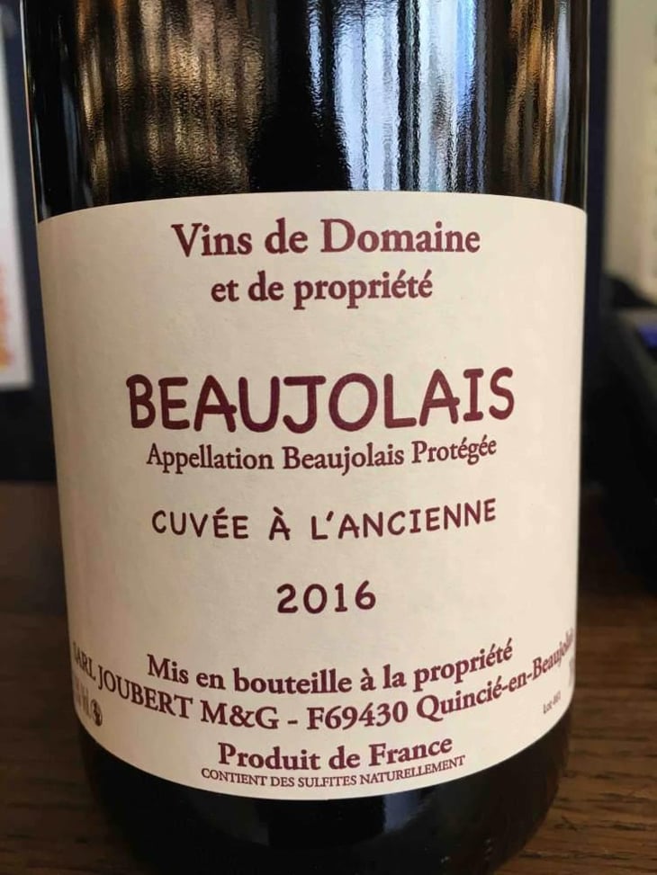 Cuvée à l'Ancienne - Domaine Marcel Joubert - Carine Joubert 