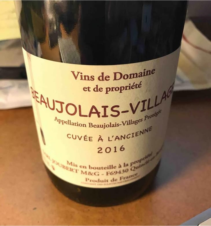 Cuvée à l'Ancienne - Domaine Marcel Joubert - Carine Joubert 