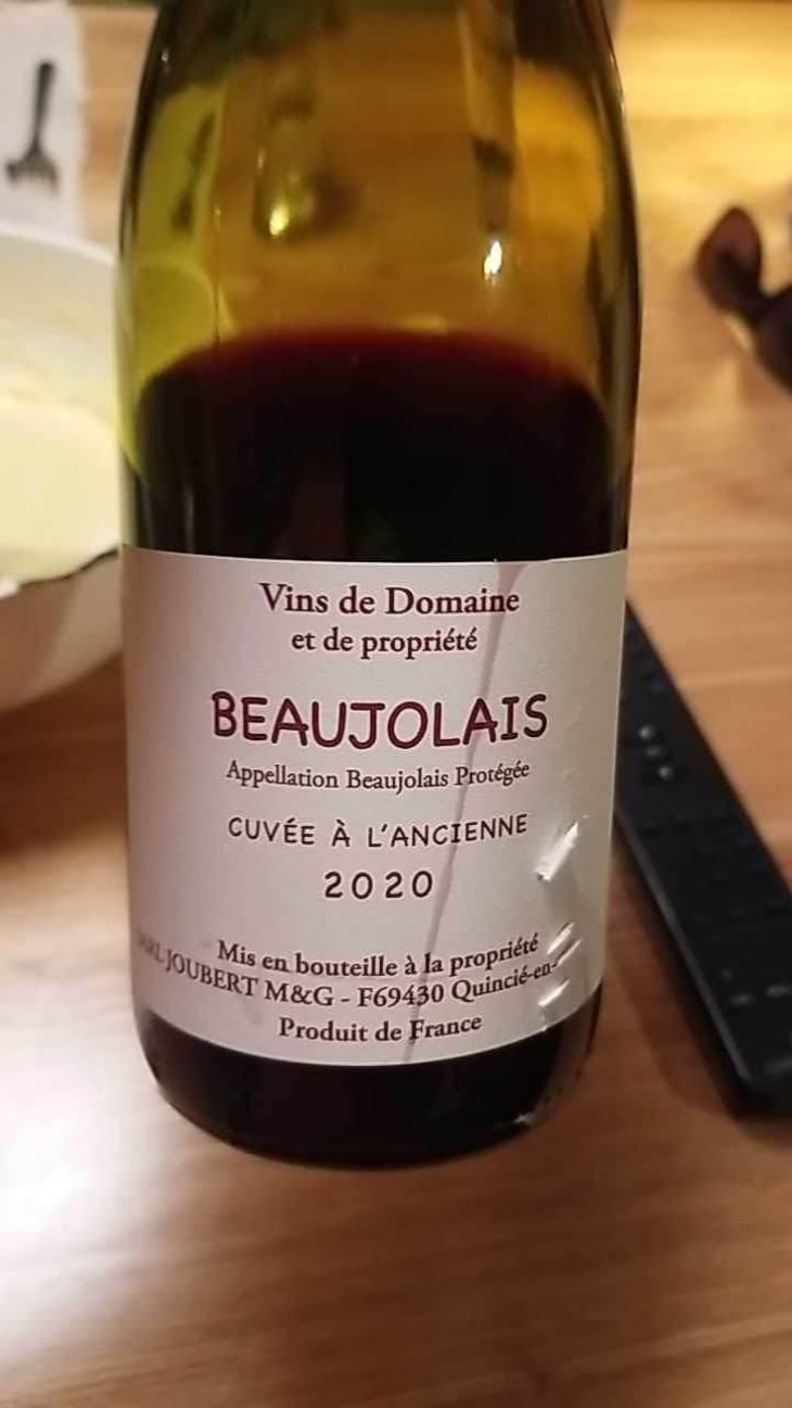 Cuvée à l'Ancienne - Domaine Marcel Joubert - Carine Joubert 