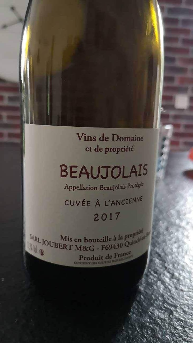 Cuvée à l'Ancienne - Domaine Marcel Joubert - Carine Joubert 