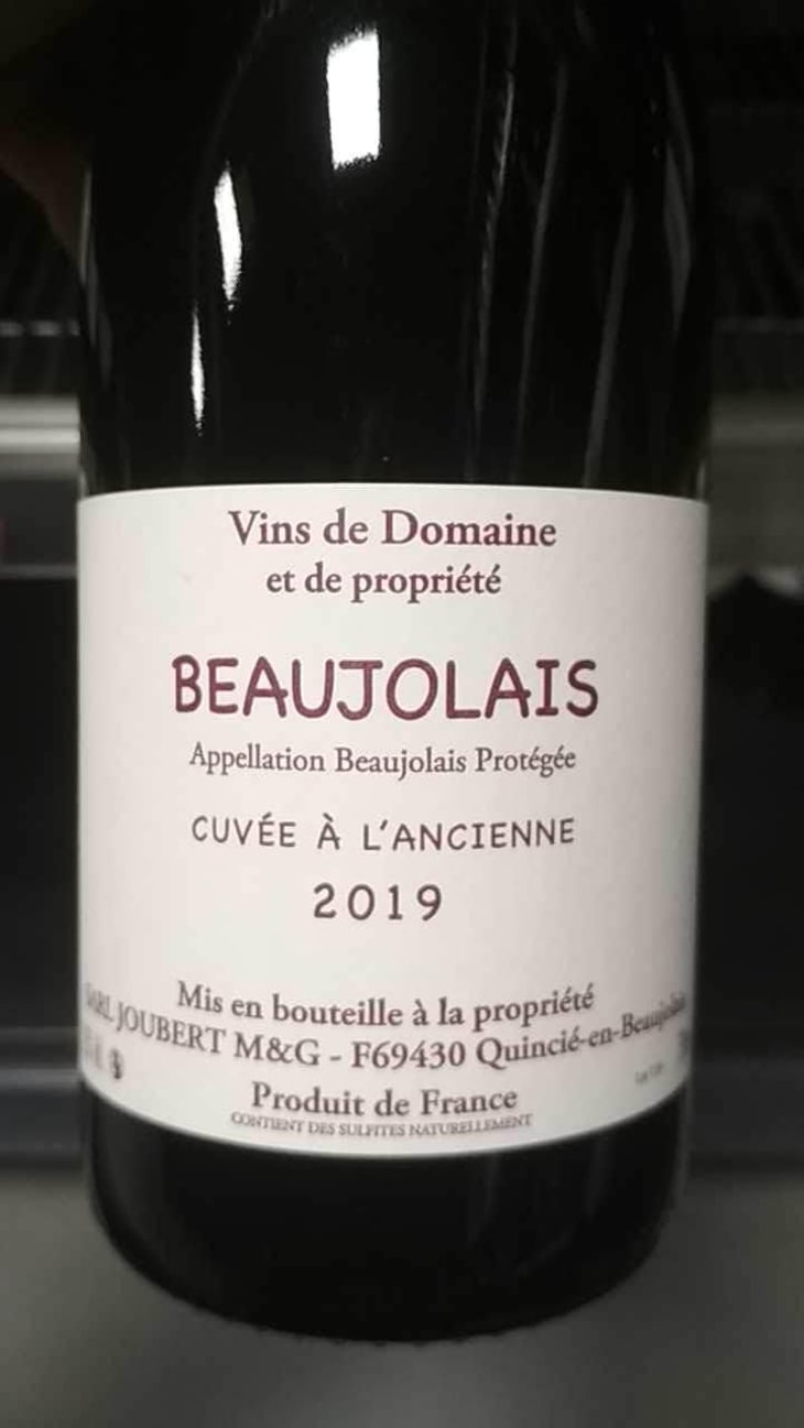 Cuvée à l'Ancienne - Domaine Marcel Joubert - Carine Joubert 