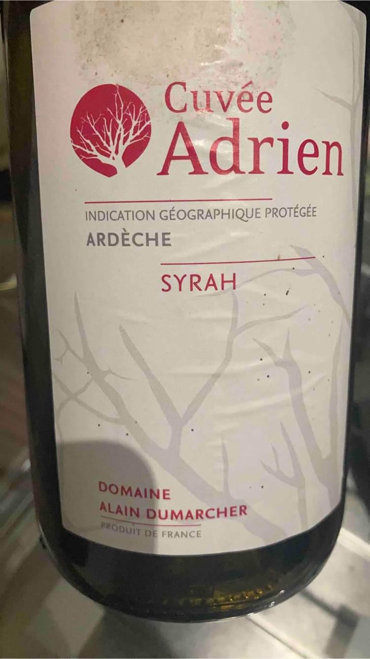 Cuvée Adrien - Alain Dumarcher - Dumarcher 