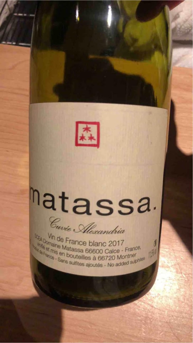 Cuvée Alexandria - Domaine Matassa - Tom Lubbe 