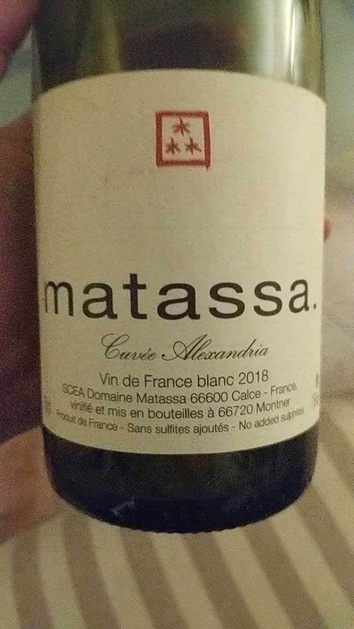 Cuvée Alexandria - Domaine Matassa - Tom Lubbe 