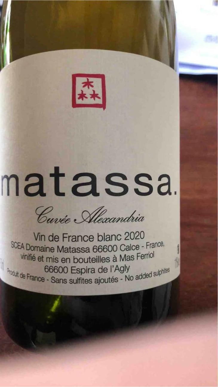 Cuvée Alexandria - Domaine Matassa - Tom Lubbe 