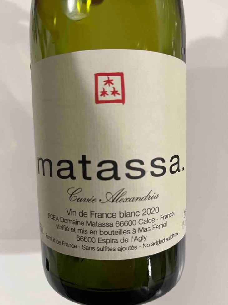 Cuvée Alexandria - Domaine Matassa - Tom Lubbe 