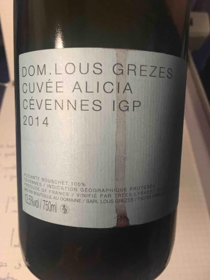 Cuvée Alicia - Domaine Lous Grèzes - Luc & Trees Lybaert 