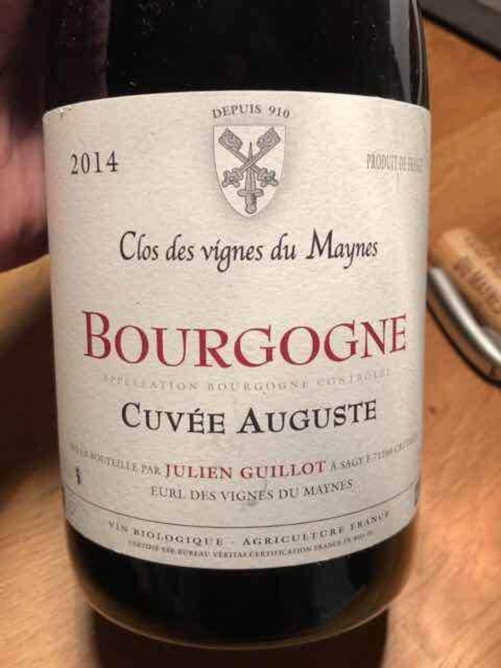 Cuvée Auguste - Clos des Vignes du Maynes - Julien Guillot 