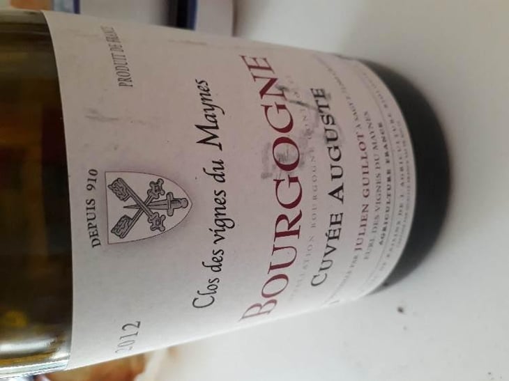 Cuvée Auguste - Clos des Vignes du Maynes - Julien Guillot 