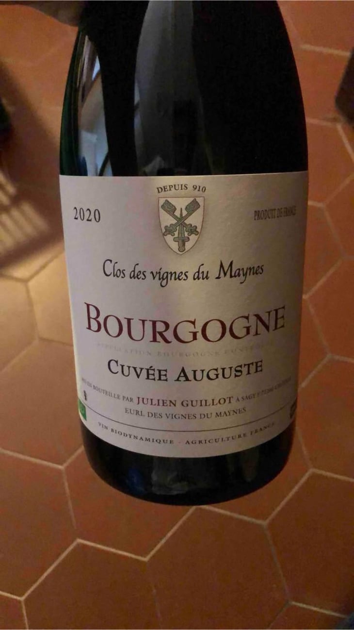 Cuvée Auguste - Clos des Vignes du Maynes - Julien Guillot 